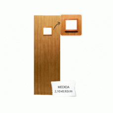FOLHA DE PORTA ENCABEÇADA EMBUIA C/ VISOR